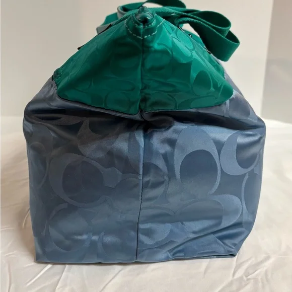 Coach Green and Blue Women's Tote Bag - Picture 4 of 6